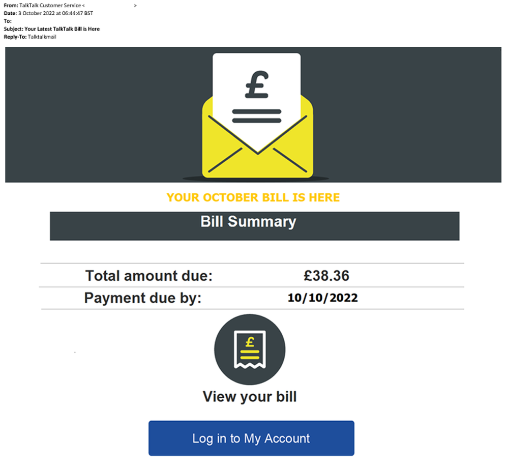 example-of-phishing-email-with-Your-Latest-TalkTalk-Bill-is-here-in-subject
