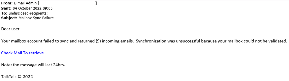 example-of-phishing-email-with-Mailbox-Sync-Failure-in-subject