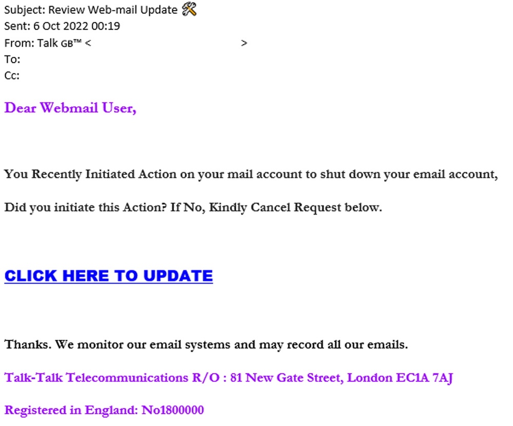 example-of-phishing-email-with-Review-Web-mail-Update-in-subject