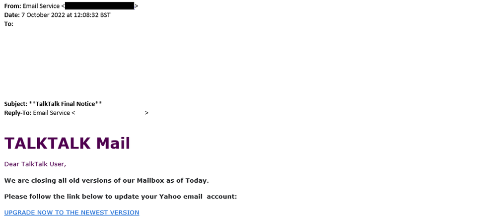 example-of-phishing-email-with-TalkTalk-Final-Notice-in-subject