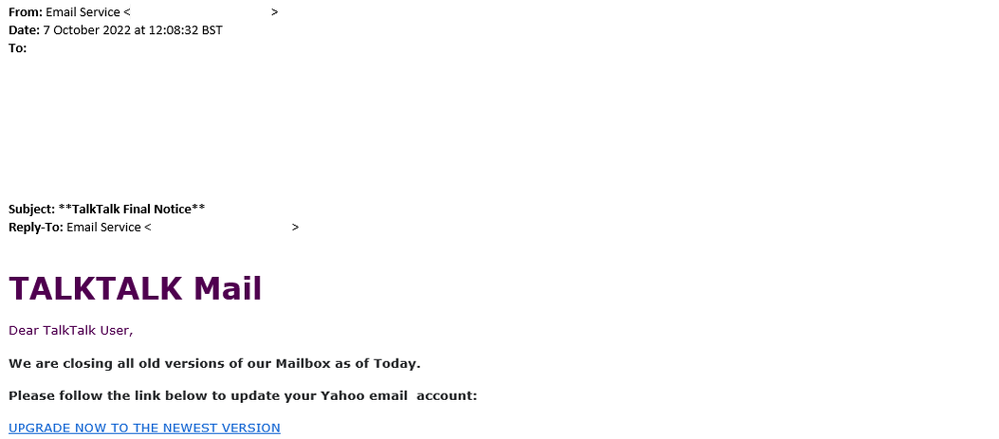 example-of-phishing-email-with-TalkTalk-Final-Notice-in-subject