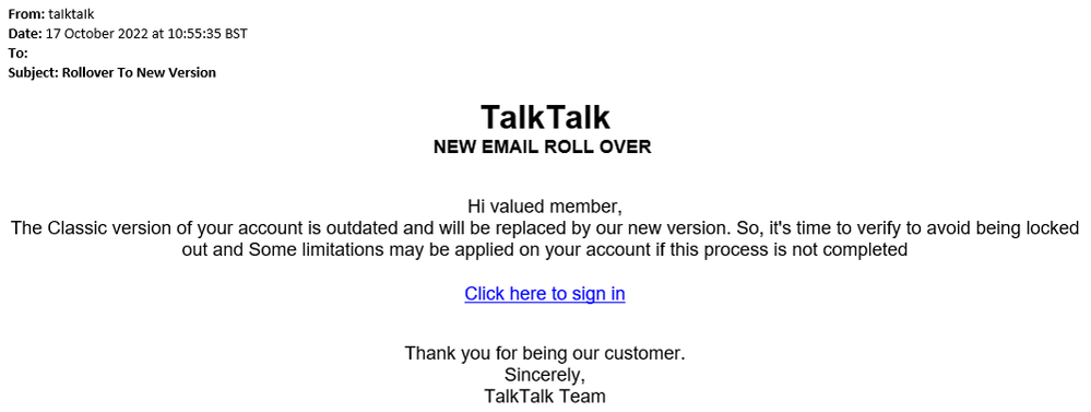 example-of-phishing-Rollover-to-New-Version-in-subject