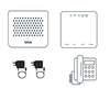 Wi-fi hub 2 Fibre connection box Battery-backup-units Corded telephone