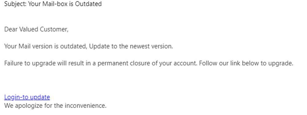 example-of-phishing-email-with-Your-Mail-box-is-Outdated-in-subject