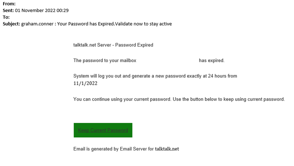 example-of-phishing-email-with-graham.conner-Your-Password-has-Expired.Validate-now-to-stay-active-in-subject