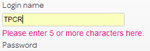 password reset