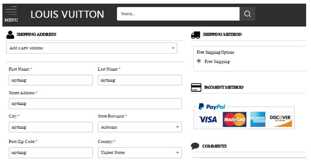 Louis-Vitton-fake-site-picture2-shipping-address