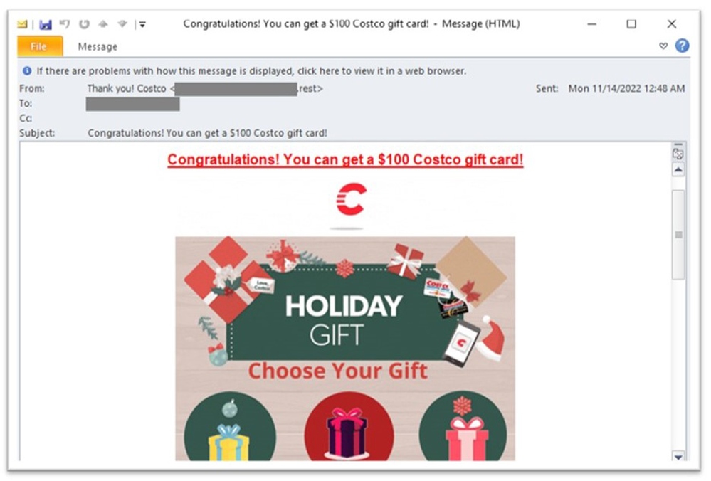 example-of-a-phishing-Email-pretending-to-be-from-Costco
