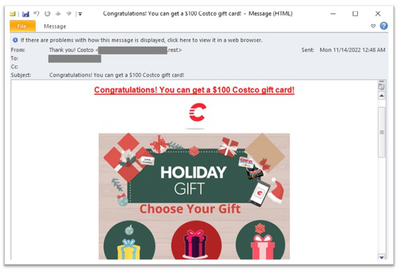 example-of-a-phishing-Email-pretending-to-be-from-Costco