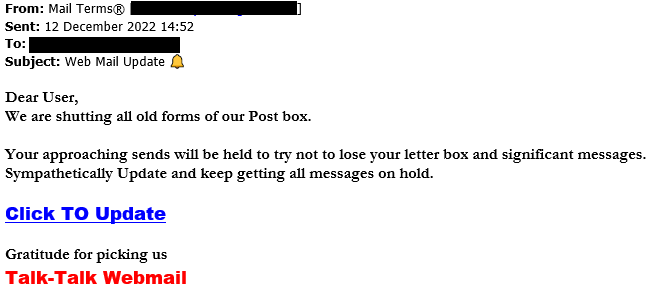example-of-phishing-email-with-Web Mail-Update in-subject