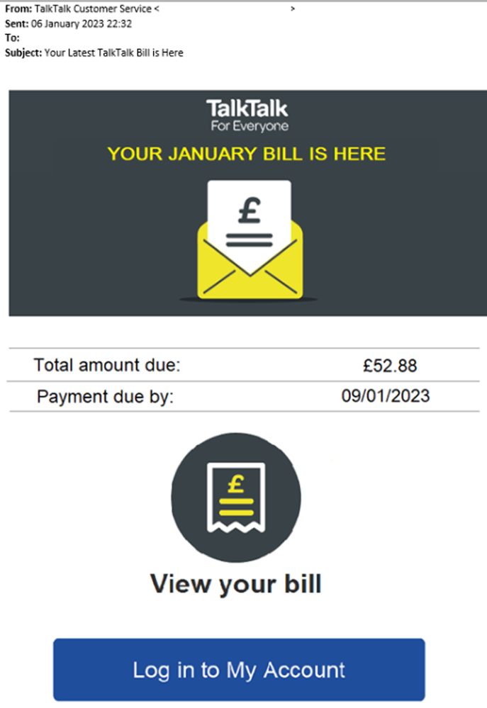 example-of-phishing-email-with-Your-Latest-TalkTalk-Bill-is-Here-in-subject