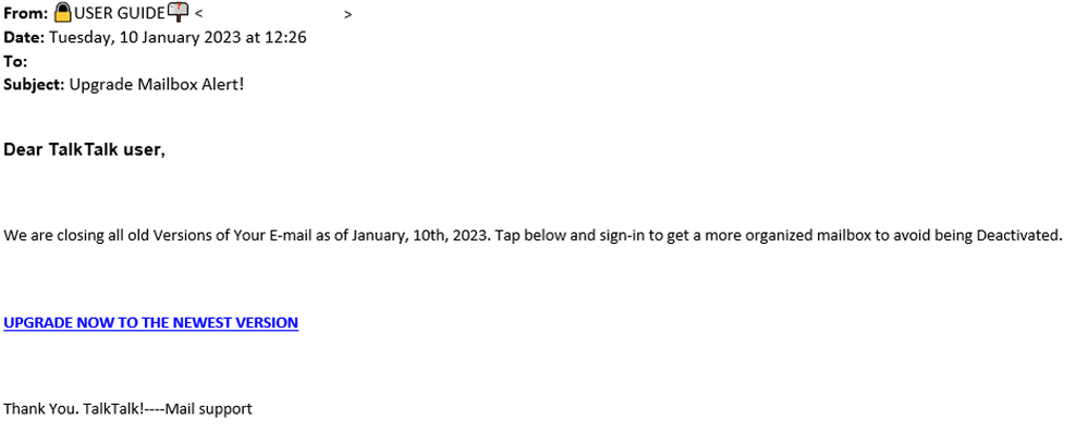 example-of-phishing-email-with-Upgrade-Mailbox-Alert!-in-subject