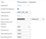 UDP 16000 rule