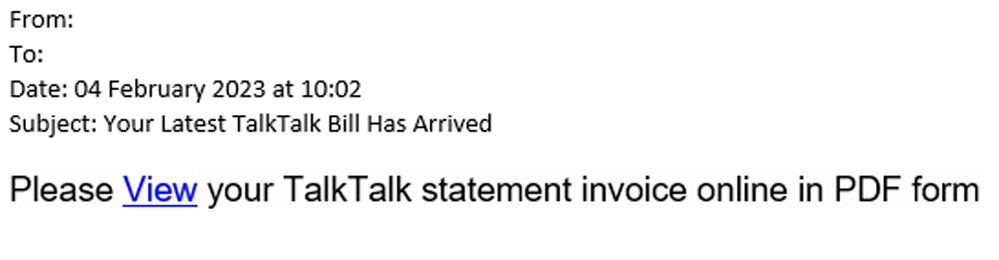 example-of-phishing-email-with-Your-Latest-TalkTalk-Bill-Has-Arrived-in-subject