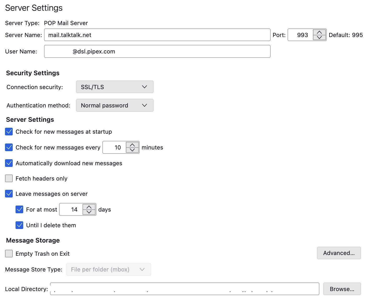 Access to Pipex mail account TalkTalk Help & Support