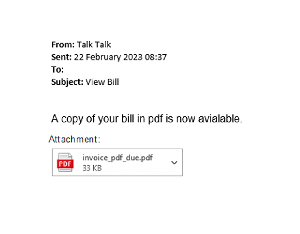 example-of-phishing-email-with-View-Bill-in-subject