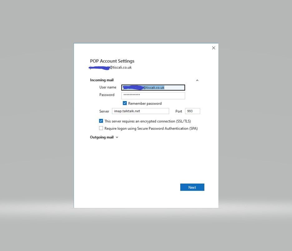 Not receiving emails using Outlook on my PC TalkTalk Help & Support