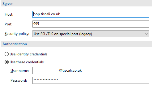 emClient settings