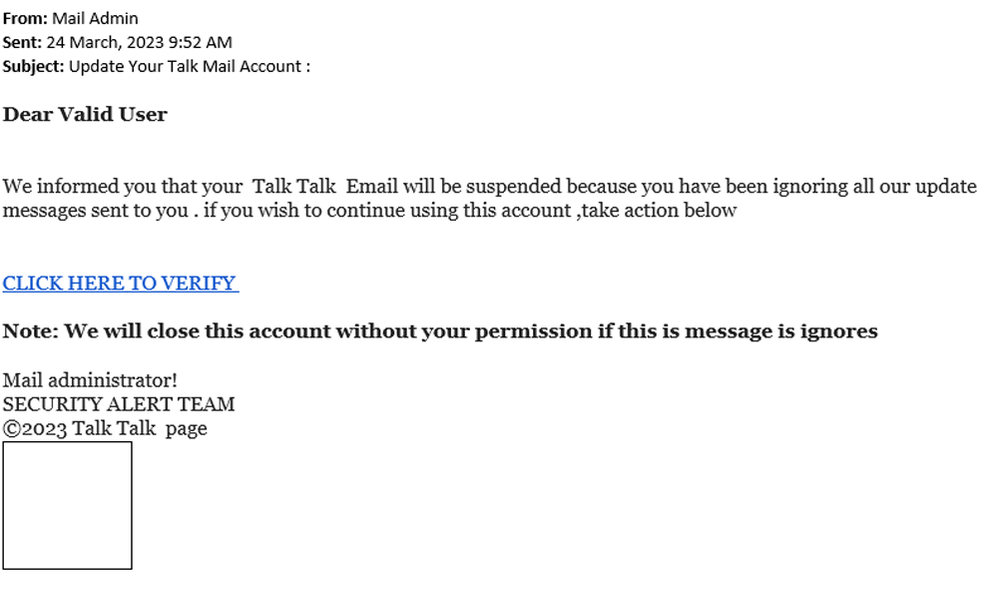 example-of-phishing-email-with-Update-Your-Talk-Mail-Account--in-subject