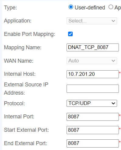 TCP port 8087