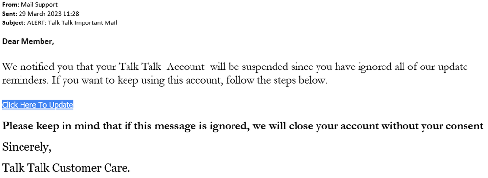 example-of-phishing-email-with-ALERT-Talk-Talk-Important-Mail-in-subject