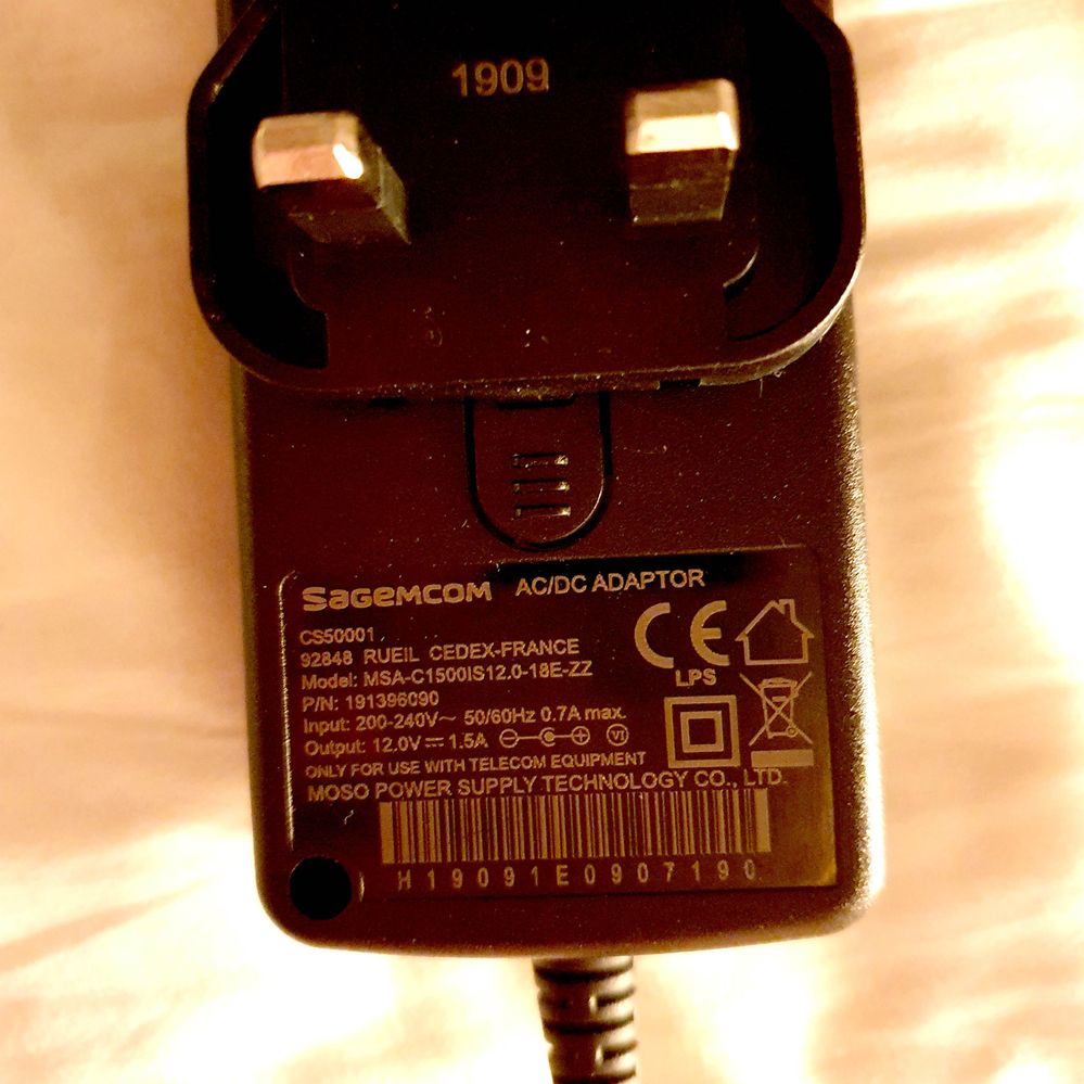 Sagecom powersupply needed