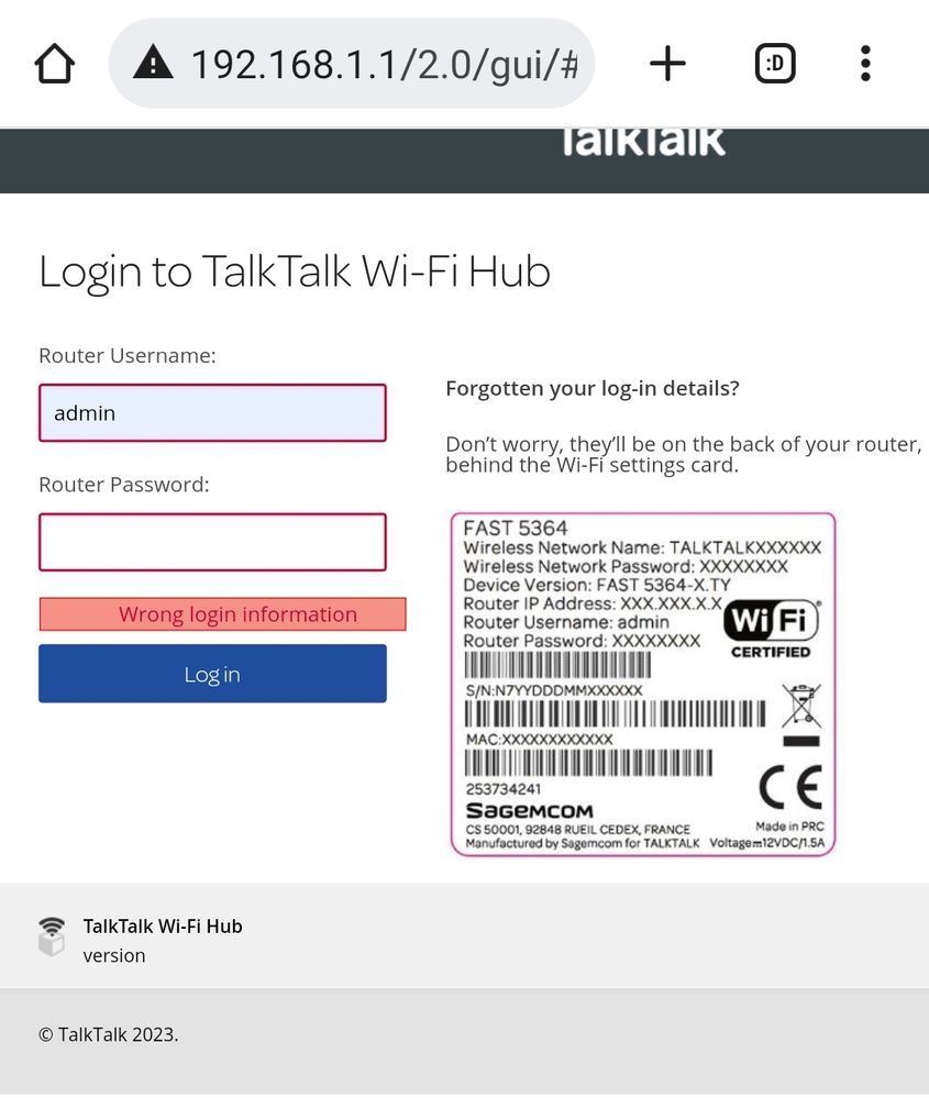 Sagemcom FAST 5364 Router Will Not Allow Home Netw... - Page 2 ...