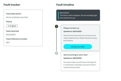 fault info