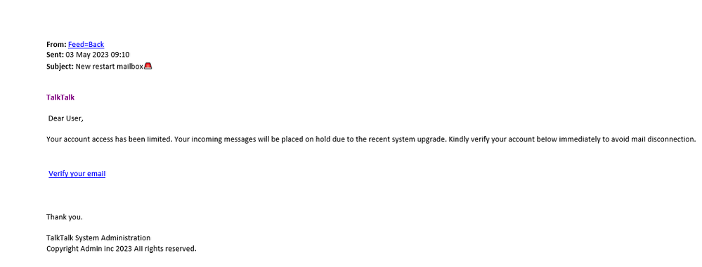 example-of-phishing-email-with-New restart mailbox in-subject