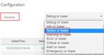 Syslog severity