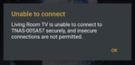 Plex Chromecast Error Message