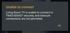 Plex Chromecast Error Message