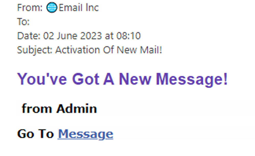 example-of-phishing-email-with-Activation-Of-New-Mail-in-subject