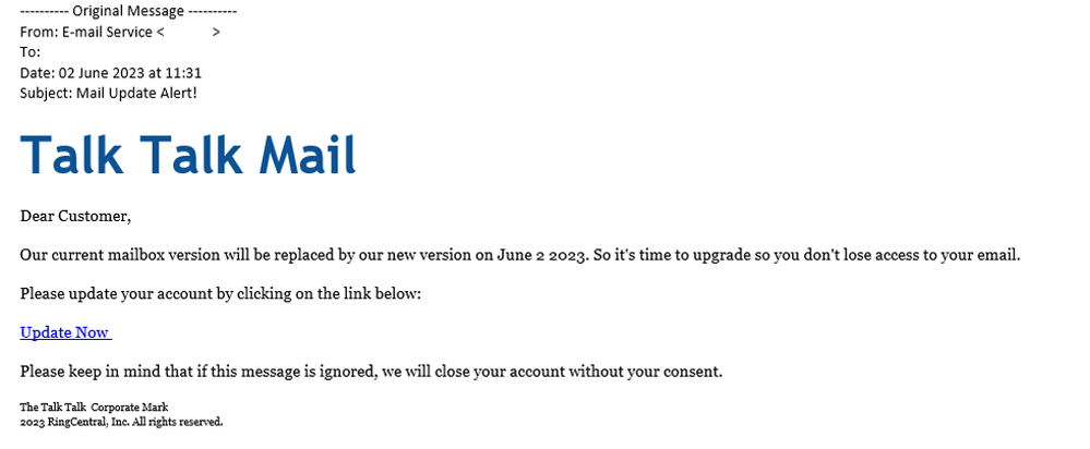 example-of-phishing-email-with-Mail-Update-Alert!-in-subject