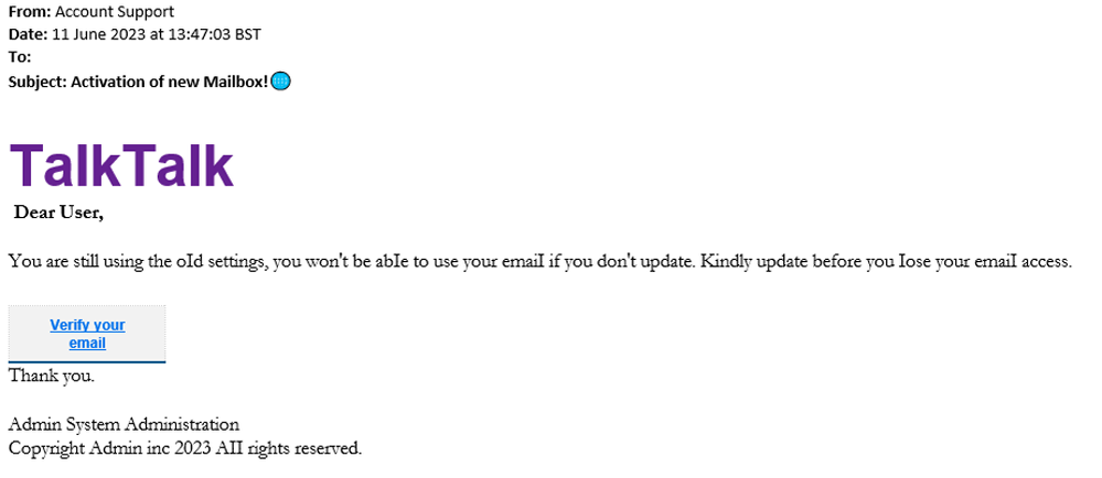 example-of-phishing-email-with-Activation-of-new-Mailbox-in-subject
