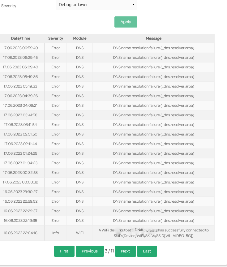 dns errors pages