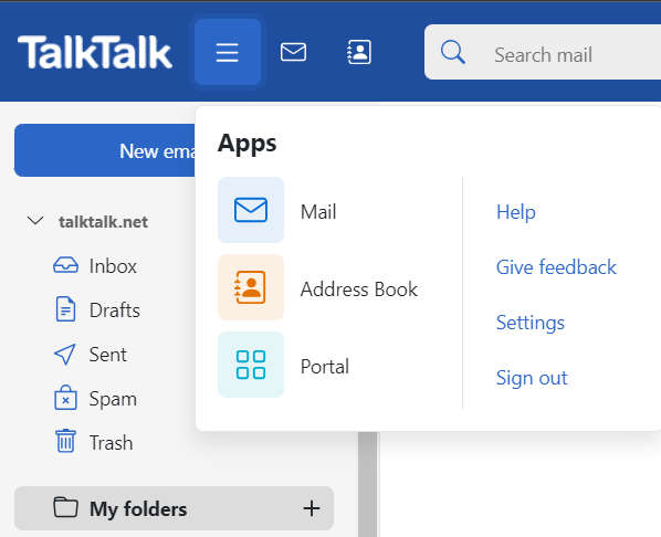 Upgraded E Mail Account Empty. TalkTalk Help Support