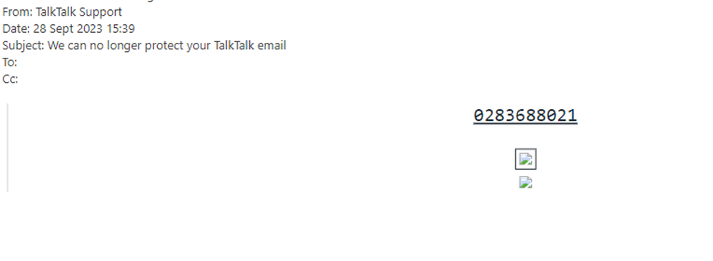example-of-phishing-email-with-We-can-no-longer-protect-your-TalkTalk-email-in-subject