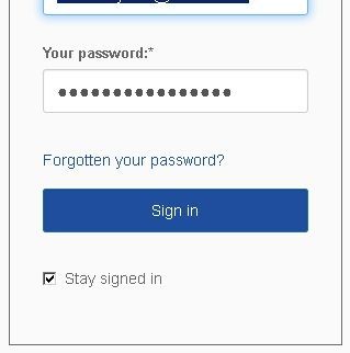 Webmail “Sign in” prompt