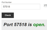 TCP port 57518 result
