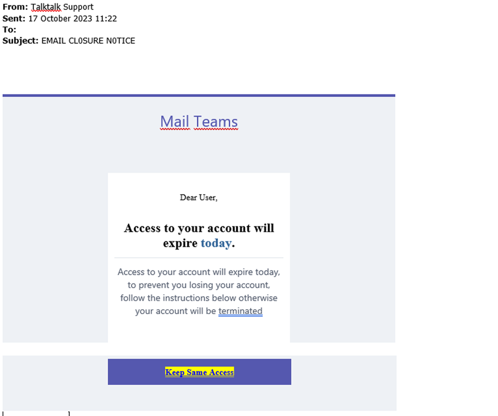 example-of-phishing-email-with-Your-Latest-EMAIL-CLOSURE-NOTICE-in-subject