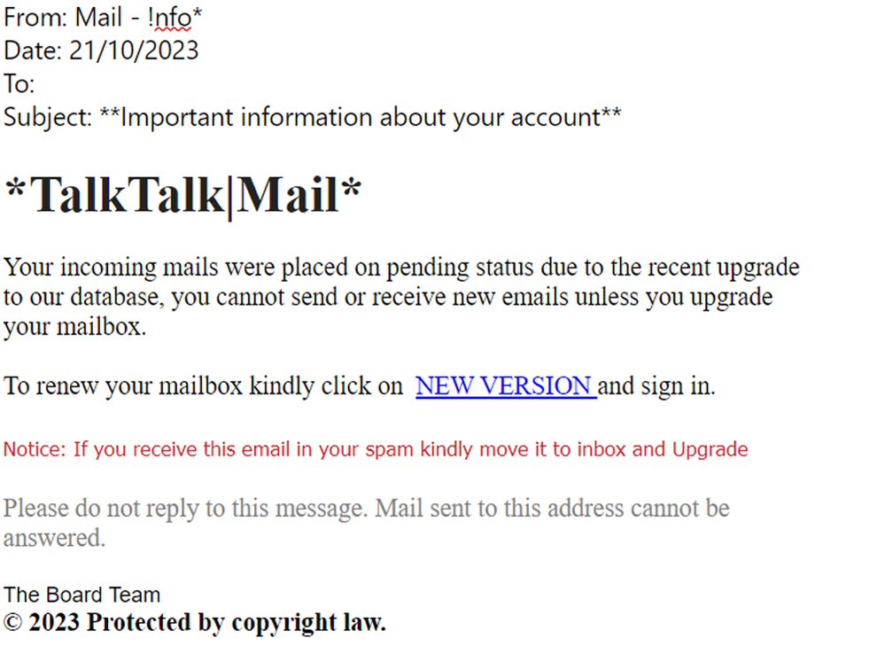 example-of-phishing-email-with-Important-information-about-your-account-in-subject