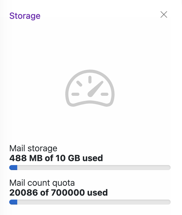 Mail storage image