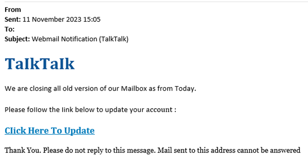 example-of-phishing-email-with-Webmail-Notification-(TalkTalk)-in-subject