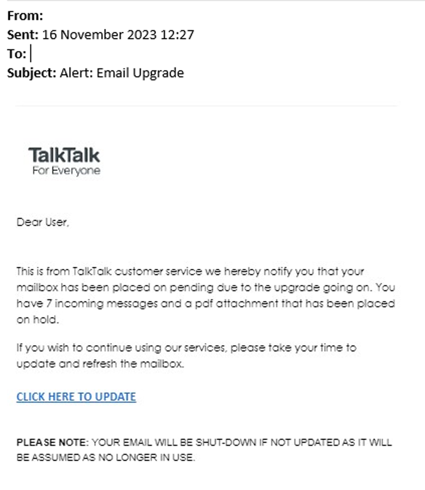 example-of-phishing-email-with-Alert-Email-Upgrade-in-subject