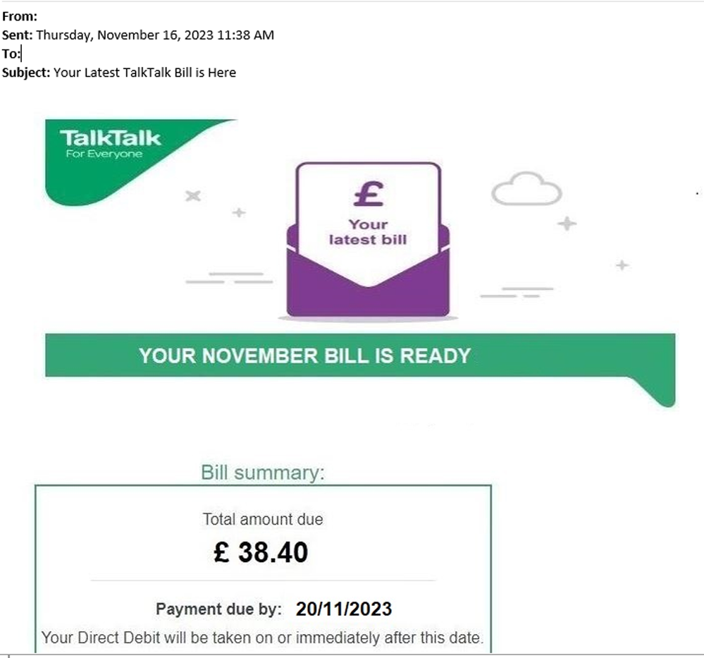 example-of-phishing-email-with-Your-Latest-TalkTalk-bill-is-here-in-subject