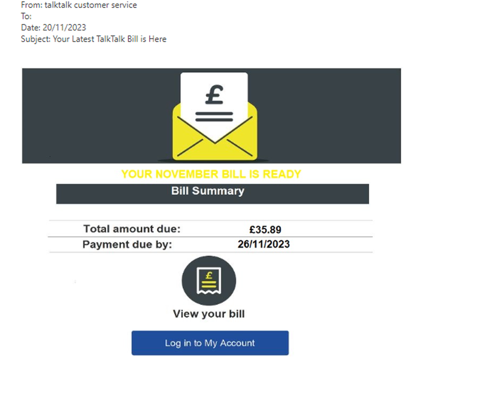 example-of-phishing-email-with-Your-Latest-TalkTalk-Bill-is-Here-in-subject20th