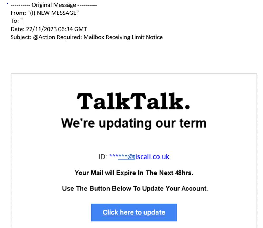 example-of-phishing-email-with-@Action-Required-Mailbox-Receiving-Limit-Notice--in-subject