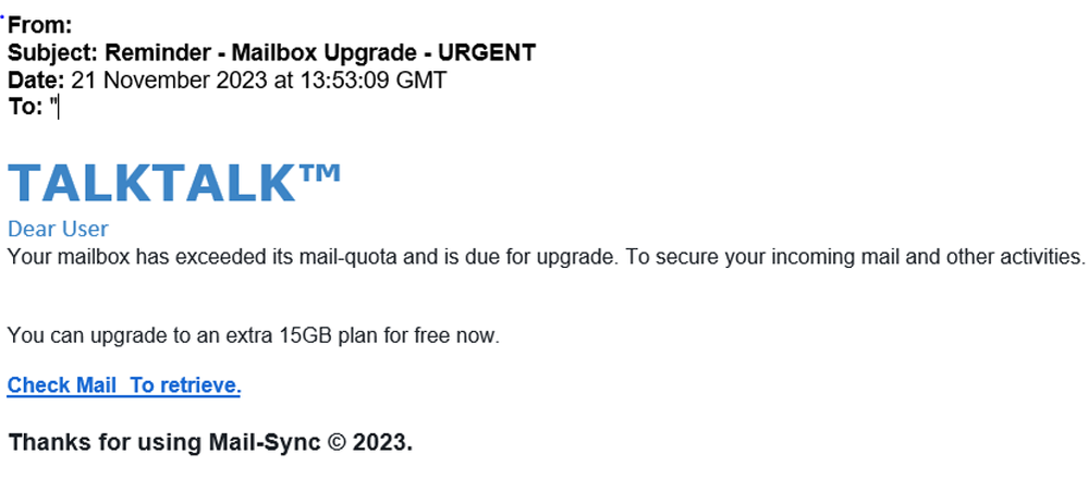 example-of-phishing-email-with-Mailbox-Upgrade---URGENT-in-subject