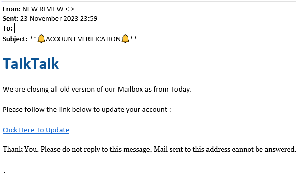 example-of-phishing-email-with-ACCOUNT VERIFICATION in-subject